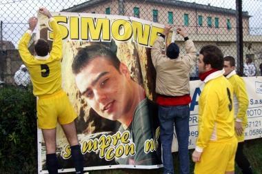 <b>RICORDO. </b>Uno degli striscioni al &laquo;Pitto&raquo; 