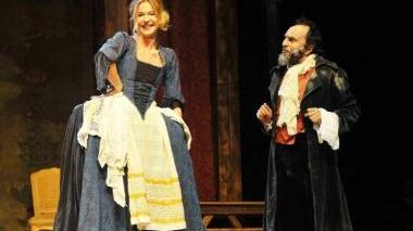 Una scena da “La locandiera” di Goldoni