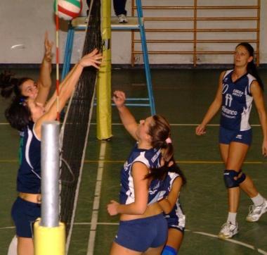 Una gara del Lucca Volley 