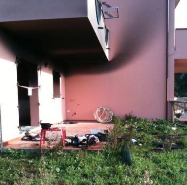Labitazione distrutta dallesplosione dovuta a un fuga di gpl   