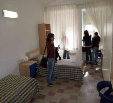 Tre immagini della inaugurazione della Casa dello studente dell’aprile del 2008