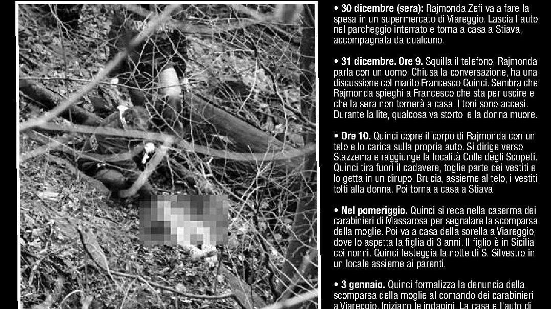 Ç<strong>LA VITTIMA. </strong>Rajmonda Zefi, scomparsa il 31 dicembre Il suo corpo è stato ritrovato ieri mattina dai carabinieri a Stazzema