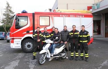 Giovanni Cacini vince il premio dei vigili del fuoco