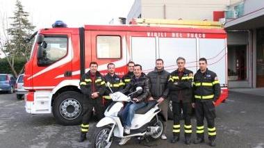Giovanni Cacini vince il premio dei vigili del fuoco