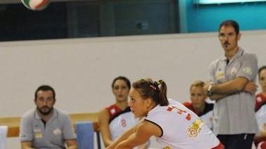 <b>VITTORIA</b> La schiacciatrice Giulia Fidanzi impegnata nella ricezione