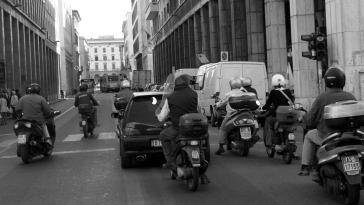Lo scooter è il mezzo più usato dai livornesi per circolare in centro