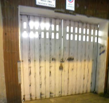 <b>VIA S.FRANCESCO.</b> Il garage 