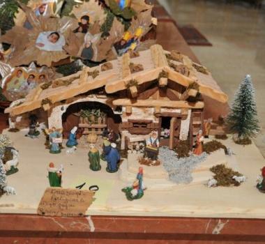 Il particolare di un presepe 