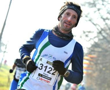 Paolo Cianetti (portacolori della Toscana Atletica Brogi &amp; Collitorti) durante una delle ultime maratone disputate 