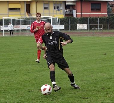 Gabriele Spinelli, autore del gol dei Veterani a Marginone 
