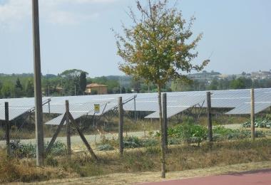 Una centrale fotovoltaica della zona   