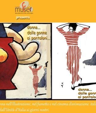 Un momento della mostra sullanimazione televisiva italiana organizzata al museo del Fumetto         