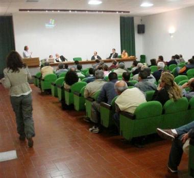 La sala del centro culturale De Laugier 