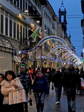 Shopping natalizio in centro 