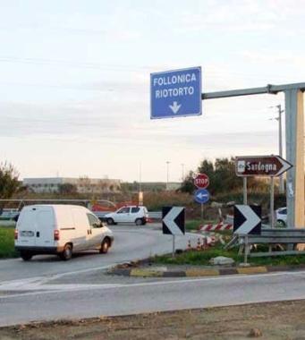 Luscita dalla strada statale 398 