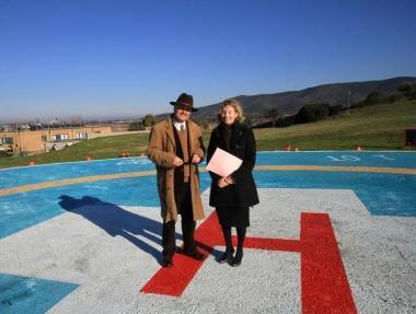 <b>PRIMI IN PISTA </b>La Scaramuccia con il dg dellAsl 9 Fausto Mariotti 