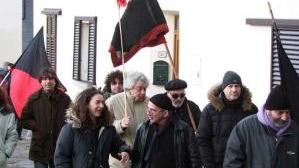 La manifestazione degli anarchici