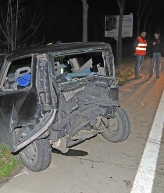 Le auto coinvolte nello scontro in viale Europa  