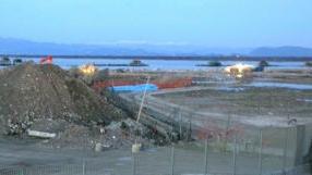 L’area di Marina dove, terminata la bonifica, si sta costruendo il porto