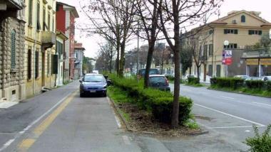 Una veduta di viale Stazione 