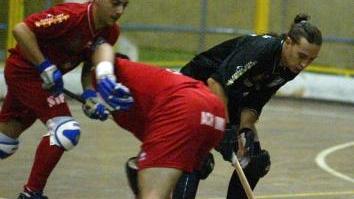 Un’azione di gioco dell’Mg sulla pista del PalaPrato