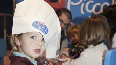 Bambini delle scuole dell’infanzia alla presentazione dell’iniziativa