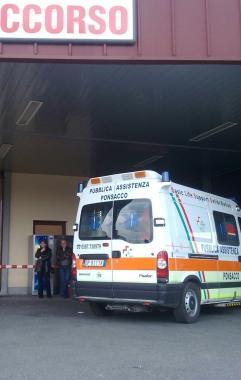 L’ingresso del pronto soccorso all’ospedale Lotti