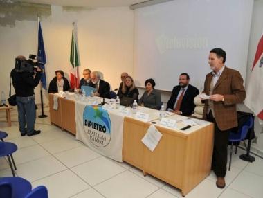 I relatori al convegno di venerdì in biblioteca