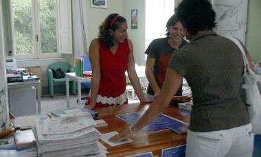 Uno dei punti informazione dell’Apt: pochi turisti hanno usato i navigatori