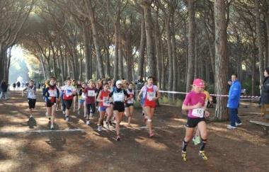 Valanga di corridori in pineta