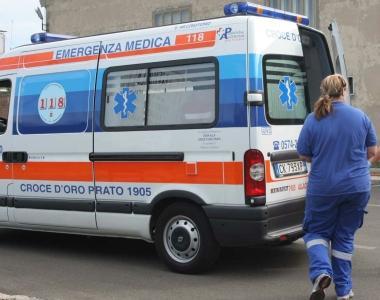 L’ambulanza sul posto