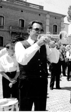 La filarmonica Mascagni durante un concerto  