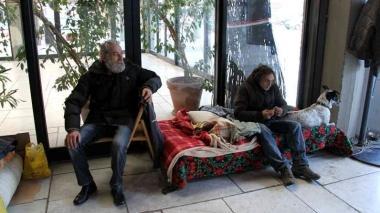 Maurizio Diamanti e Salvatore Aggrate sotto il Comune
