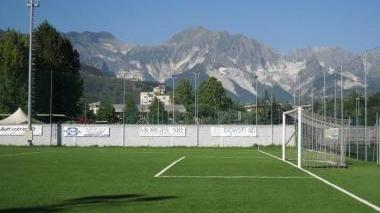 Il campo sintetico dell’impianto alla Covetta