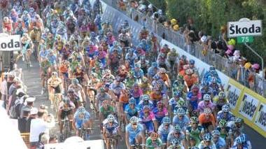 Una foto del Giro d’Italia a San Vincenzo nel 2008