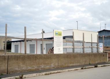Il cantiere del frantoio alle Antiche Saline 