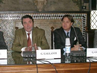 Giuliano Gallanti a un convegno quand’era presidente della Port Authority di Genova