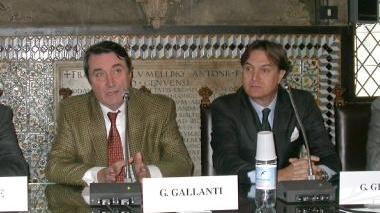 Giuliano Gallanti a un convegno quand’era presidente della Port Authority di Genova