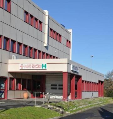 Lesterno del pronto soccorso dellospedale 