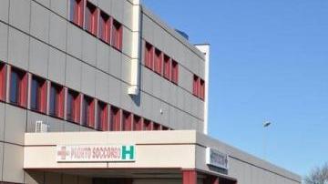L’esterno del pronto soccorso dell’ospedale