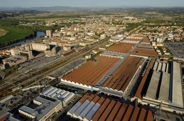 Una veduta dellinsediamento produttivo del Gruppo Piaggio a Pontedera 