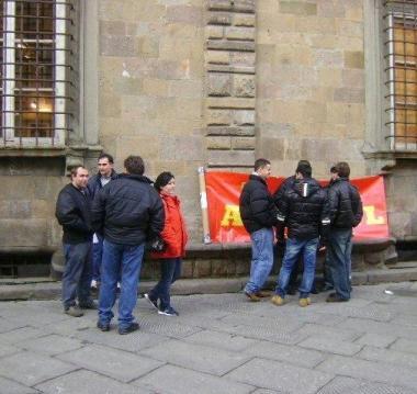 Un presidio degli operai 