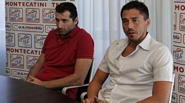 <b>PILASTRI. </b>Andrea Niccolai, team manager dello Sporting Club 1949, insieme a Davide Bonora, leader in campo della formazione rossoblù che sta guidando il campionato di C Dilettanti