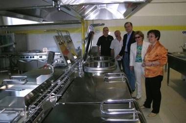 Il centro di praparazione dei pasti per le mense in Vallata 