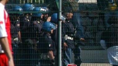 Un momento di tensione durante la partita del 2007