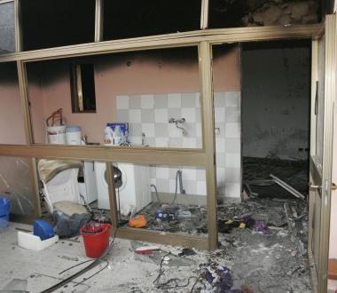 La conferenza stampa in Questura A destra lincendio di novembre 