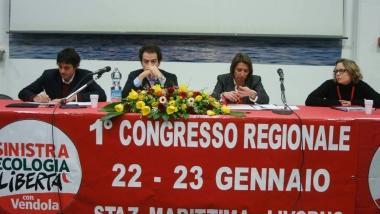 I relatori al primo congresso nazionale di Sel 