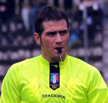 <b>LARBITRO</b> Fabrizio Pasqua di Tivoli     