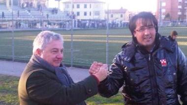 <b>GIVE ME FIVE.</b> Ferrari e Bargagna festeggiano alle Sorgenti