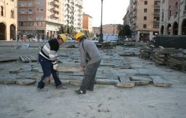 Iniziati i lavori in piazza Vittorio